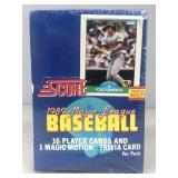 1989 score baseball wax box