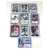 Mixed lot of autograped cards