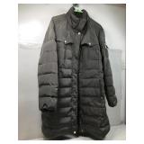 A Michael Kors gray colored quilted zip up