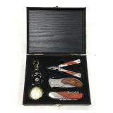 A Guidesman, four piece classic tool set in a