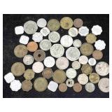 Collection Of Foreign Coins, See Photos