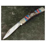 Buck Usa Custom Knife By Dave Yellowhorse W/mop &