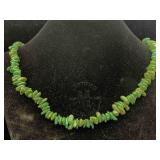 Sterling Silver Clasp Natural Turquoise Necklace,