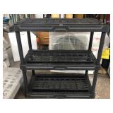 Black 3-tier rack, Approx 35x17x37in