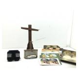Vintage stereo optic viewer +6 full boxes of