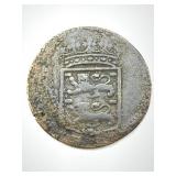 1744 Voc Indies 1 Duit New York Penny Zeeland