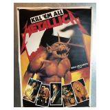 Vtg Metallica Kill ï¿½em All Poster - has tack