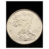1/10 Ozt .999 Fine Silver Round Walking Liberty