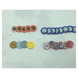 Assorted gaming chips from various casinos 8,