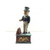 Cast iron recreation of the Uncle Sam savings