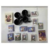 Collection of Vegas collectibles, including
