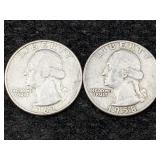 2 Silver Quarters Pre 1964