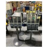 4pcs Pedestal Candy Machines - 3 Compartment - No