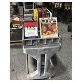 Rolling Plastic Utility Cart with Contents
