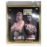 Sugar Ray Leonard framed fight poster