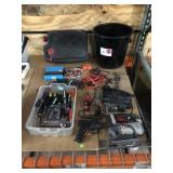 Assorted Tools, Jig Saw, Bucket, New Locks and