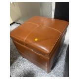 Leather Storage Ottoman Item 148