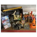 Halloween decorations w/costumes and more