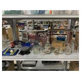 Vtg A&W Glass Mugs, Metal Frame Milk Crate,