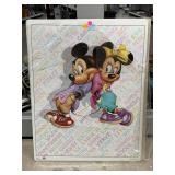 Pair Mickey Minnie Poster Prints - unframed