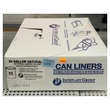 New Case 55 Gallon Trash Can Liners by Interplast