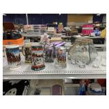 Budweiser steins, glass decor and more