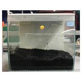 Small glass Aquarium (Possibly Fluval Flex?),
