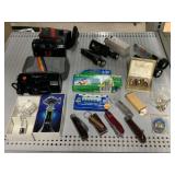 Vtg Pocket Knives, Cameras, Cufflinks,