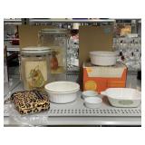 Vtg Corning-ware with Box, NIB Cypress Home Food
