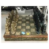Chess board set and pieces Themed Mexico Emiliano