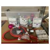 Christmas home decor w/tennis racquets and Lagute