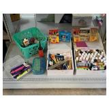 Crafting Supplies, Paint, Pencils, Markers and