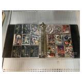 Binder of sports Football cards