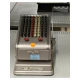 Vtg Paymaster Adding Machine with Key - Working