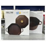 2 Luxe incl. Non Stick Grill pan & 5 Quart Dutch
