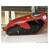 Vtg Metal Gas tank for bicycle, approx 15in long