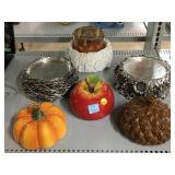 Homeworx Candle stands and tops w/candle