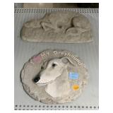 Concrete Statue and Composite Greyhound Wall