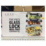 Luxe Refined Living 5pcs Glass lock Meal prep