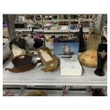 Vtg wood doll rocking beds, home decor and more