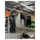 Metal desk lamp, approx 19in tall