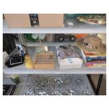 Decorative Items, Doll in Box, School Books and