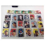 Mixed sports cards with stars in packs