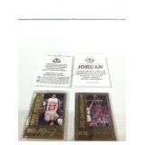 Michael jordan 23k gold cards