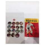 1964 baseball coins & vintage book