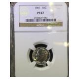 1961 NGC PF67 Silver Roosevelt Dime