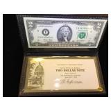 2003 Uncirculated $2 FRN, W/ folder, Federal