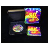 2019 50 Woodstock Peace Colorized American Silver