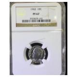 1962 NGC PF67 Roosevelt Dime