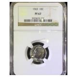 1963 NGC PF67 Roosevelt Dime